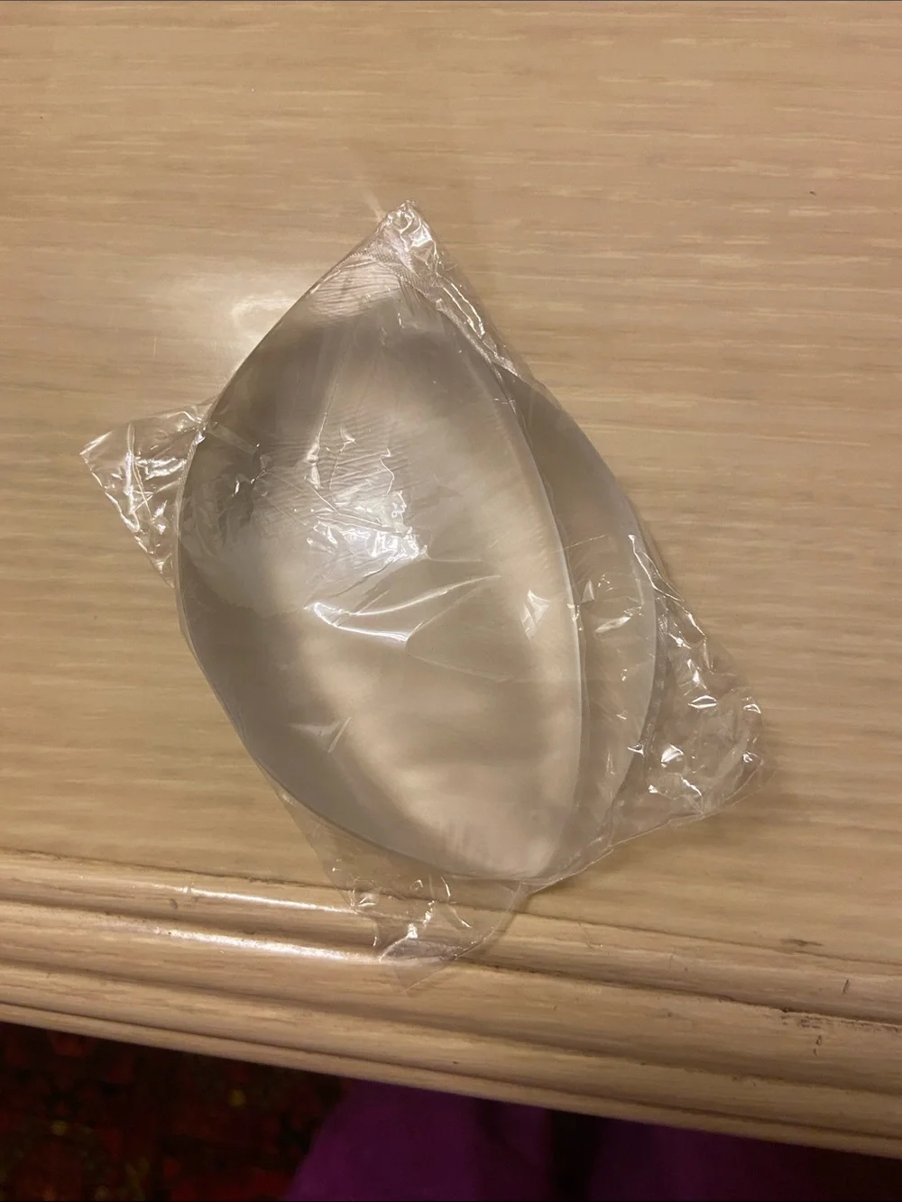 Silicone adhesive bra insert